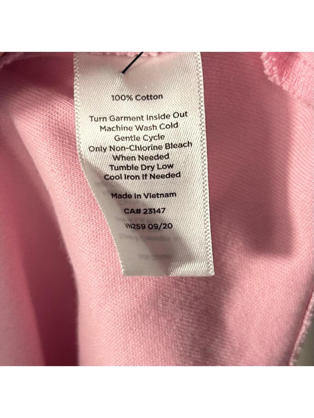 Talbots Pink 100% Cotton Sleeveless Shift Dress Size L - Picture 5 of 7
